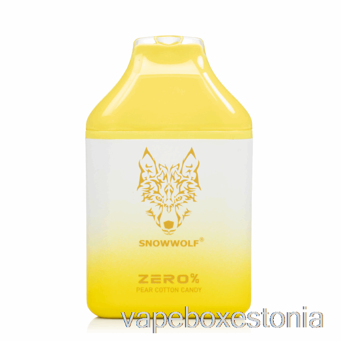 Vape Box Estonia Snowwolf Zero 5500 0% Nikotiinivaba ühekordne Pirni Suhkruvatt